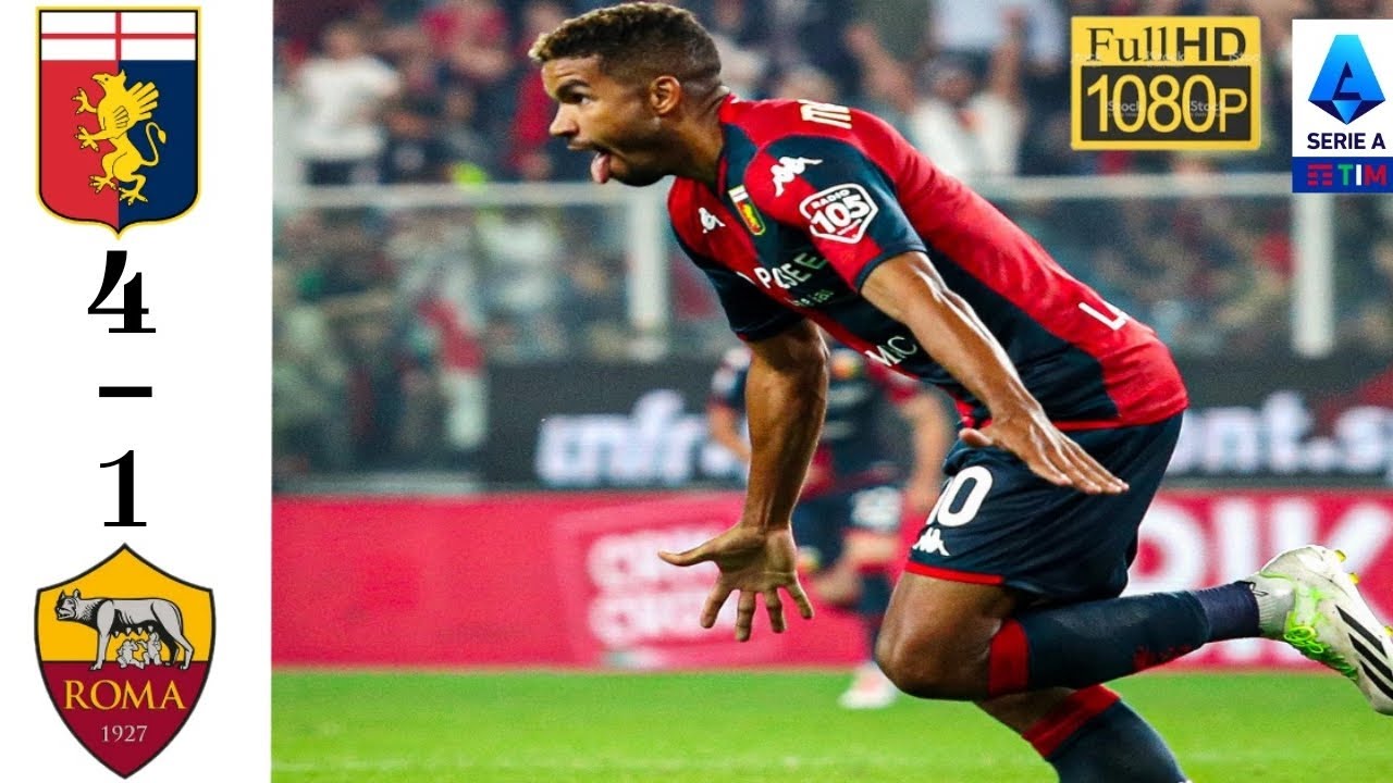 GENOA vs AS ROMA 4 - 1 HIGHLIGHTS & ALL GOALS 2023 FULL HD