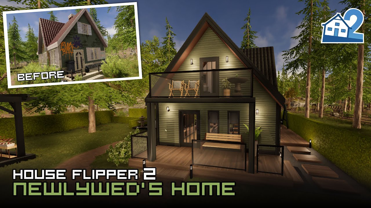 Newlywed's Home + Mini Gym & Sauna | Charming Hideaway Renovation | House Flipper 2 | Speed Gameplay