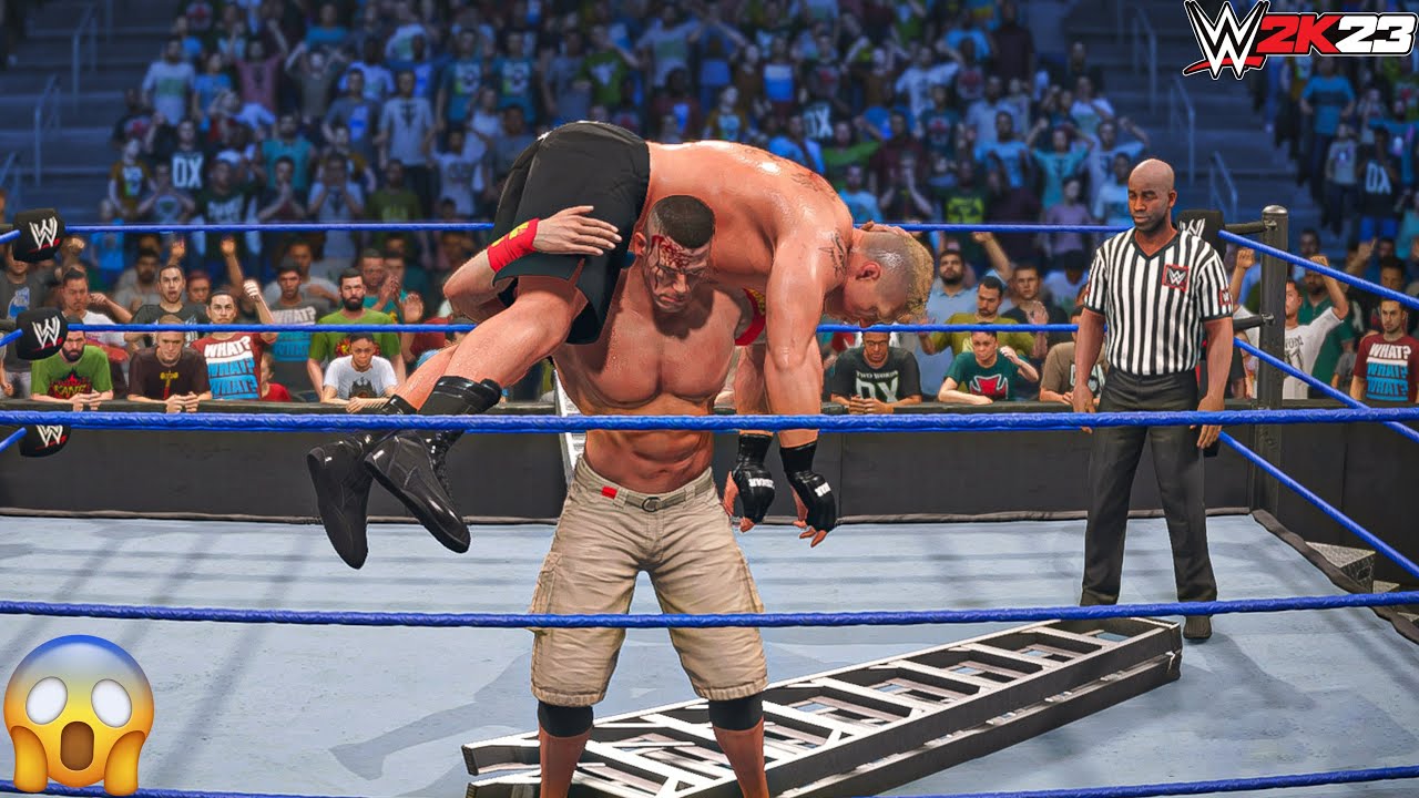 WWE 2K23 - Brock Lesnar vs John Cena Match at SummerSlam