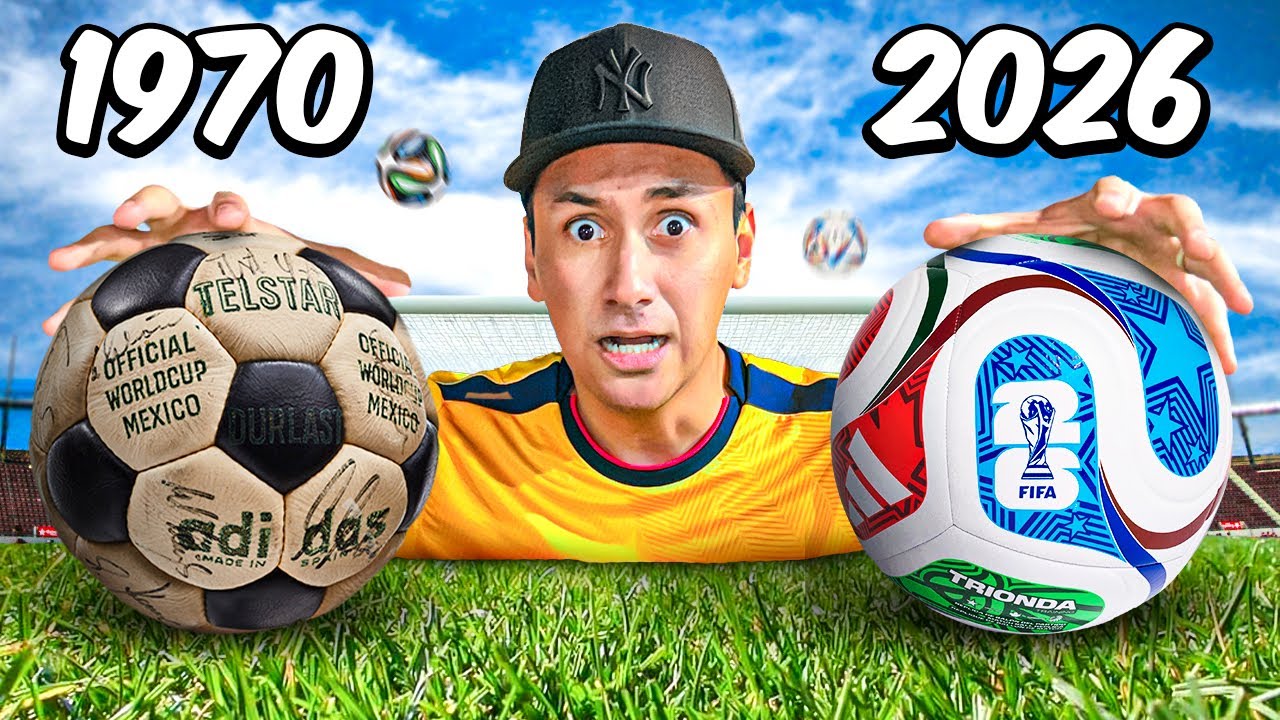 COMPRÉ LOS BALONES DE TODOS LOS MUNDIALES (1930-2026) y LOS PUSIMOS A PRUEBA...