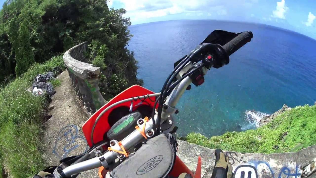 Taking the KTM to tour Tumon, Guam