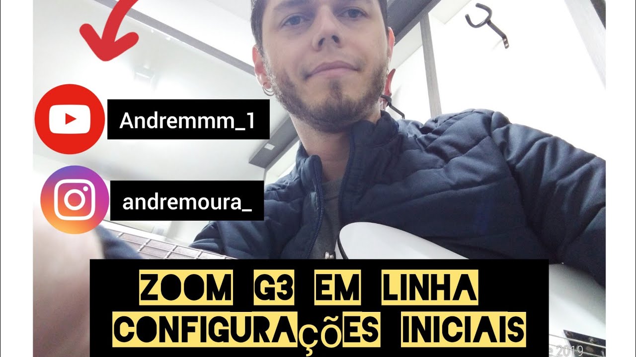 Zoom G3 em linha - configurações iniciais!!!