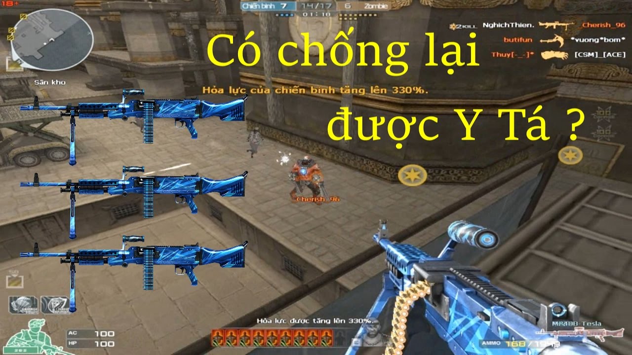 [ B&igrave;nh Luận CF ] M240B-Tesla - Tiền Zombie v4