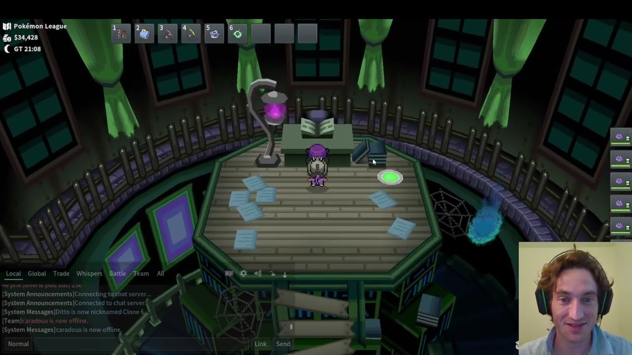PokeMMO 6 Dittos vs Shauntal (Ghost Type)
