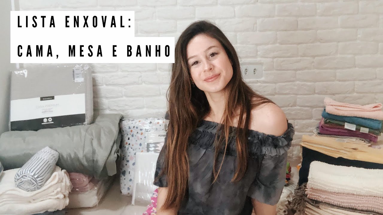 LISTA ENXOVAL CAMA, MESA E BANHO