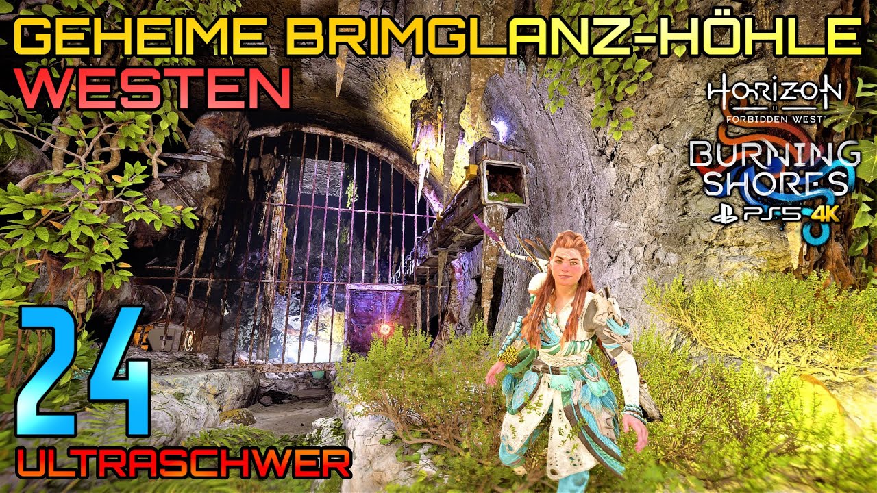 Burning Shores [24] • Geheime Brimglanz-Höhle [Westen] • Horizon Forbidden West • Ultraschwer