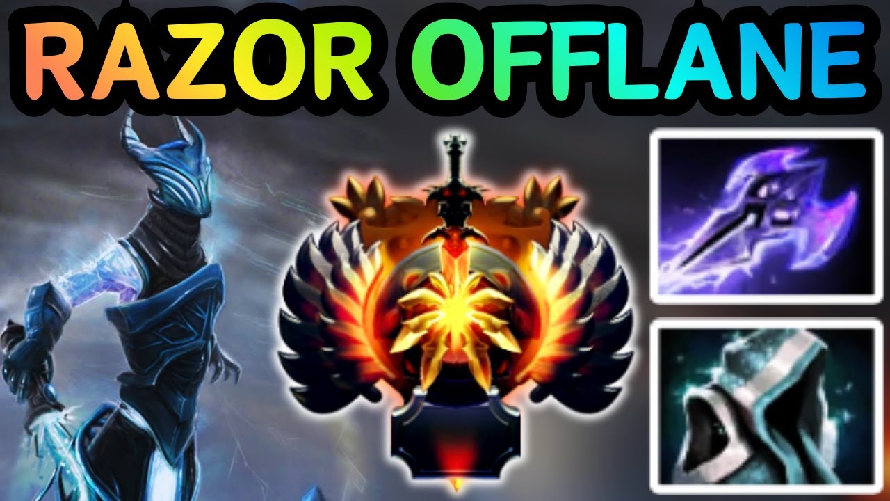 🔥 RAZOR OFFLANE &mdash; FULL DAMAGE STEAL = FREE LANE 🔥 DOTA 2 GAMEPLAY 🔥