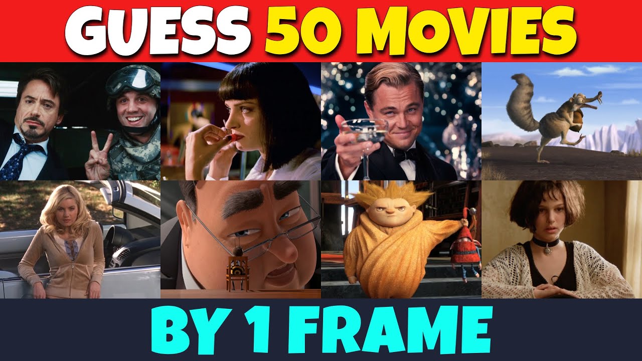 🤯GUESS THE MOVIE BY 1 FRAME — 50 Movies Quiz Challenge