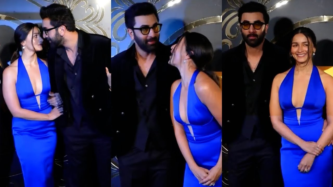 Ranbir Kapoor and Alia Bhatt Visuals at Animal Movie Success Party | Filmyfocus.com