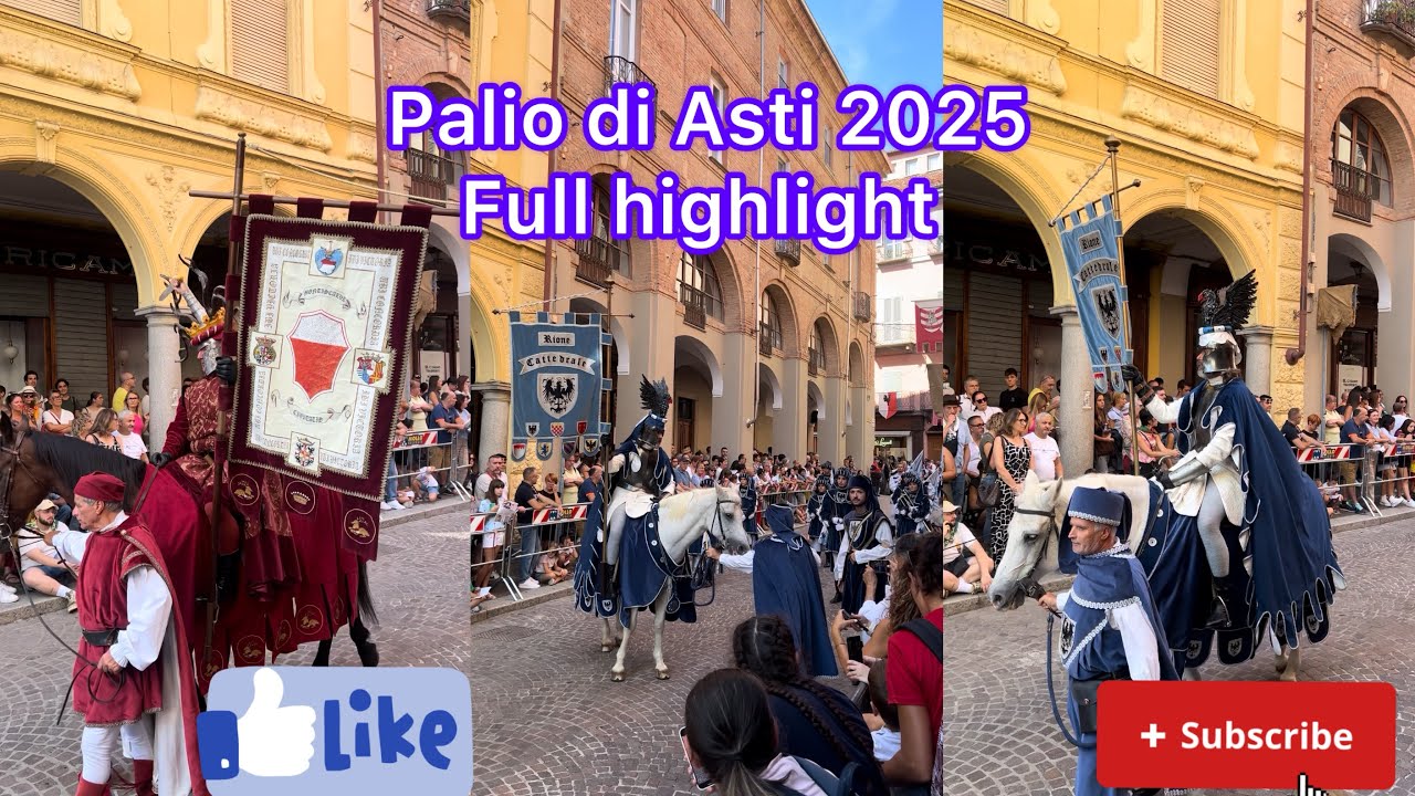 Palio di Asti 2025. 🇮🇹Italy 🇮🇹punti salienti/Highlights 