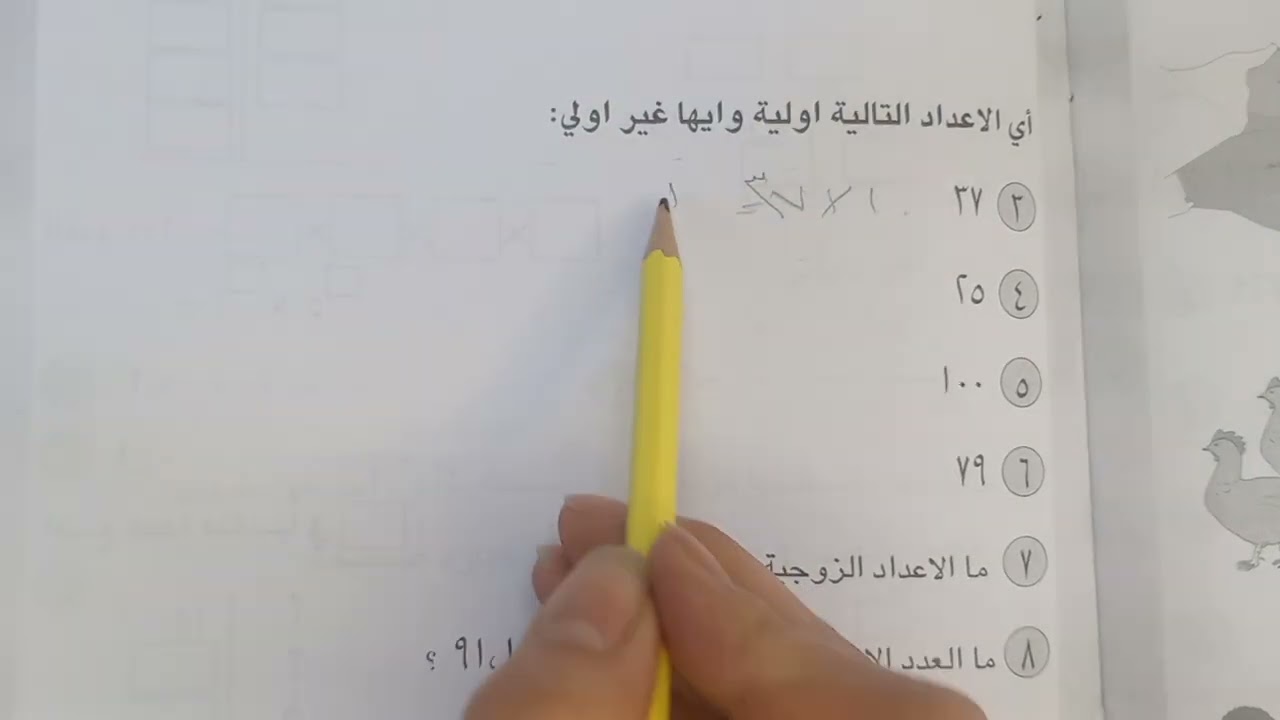 كتاب النشاط العدد الأولي رياضيات الصف الخامس الابتدائي صفحة ٣٥ست ريتال
