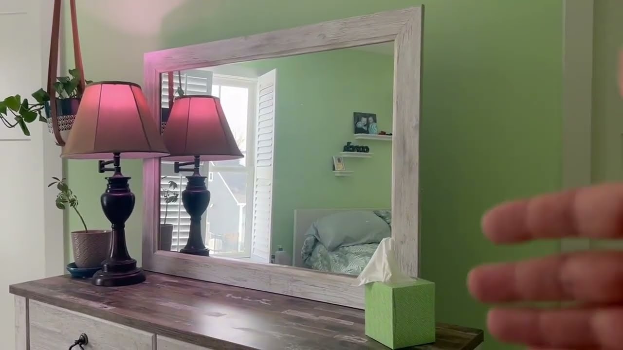 Ashley Furniture Willowton Bedroom Mirror in Whitewash Review