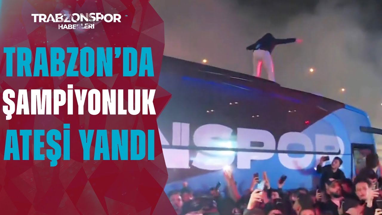 Şampiyonluk Heyecanı!Trabzonspor Kafilesini Taşıyan Uçağın Havalimanı'na İnmesiyle Tavan Yaptı
