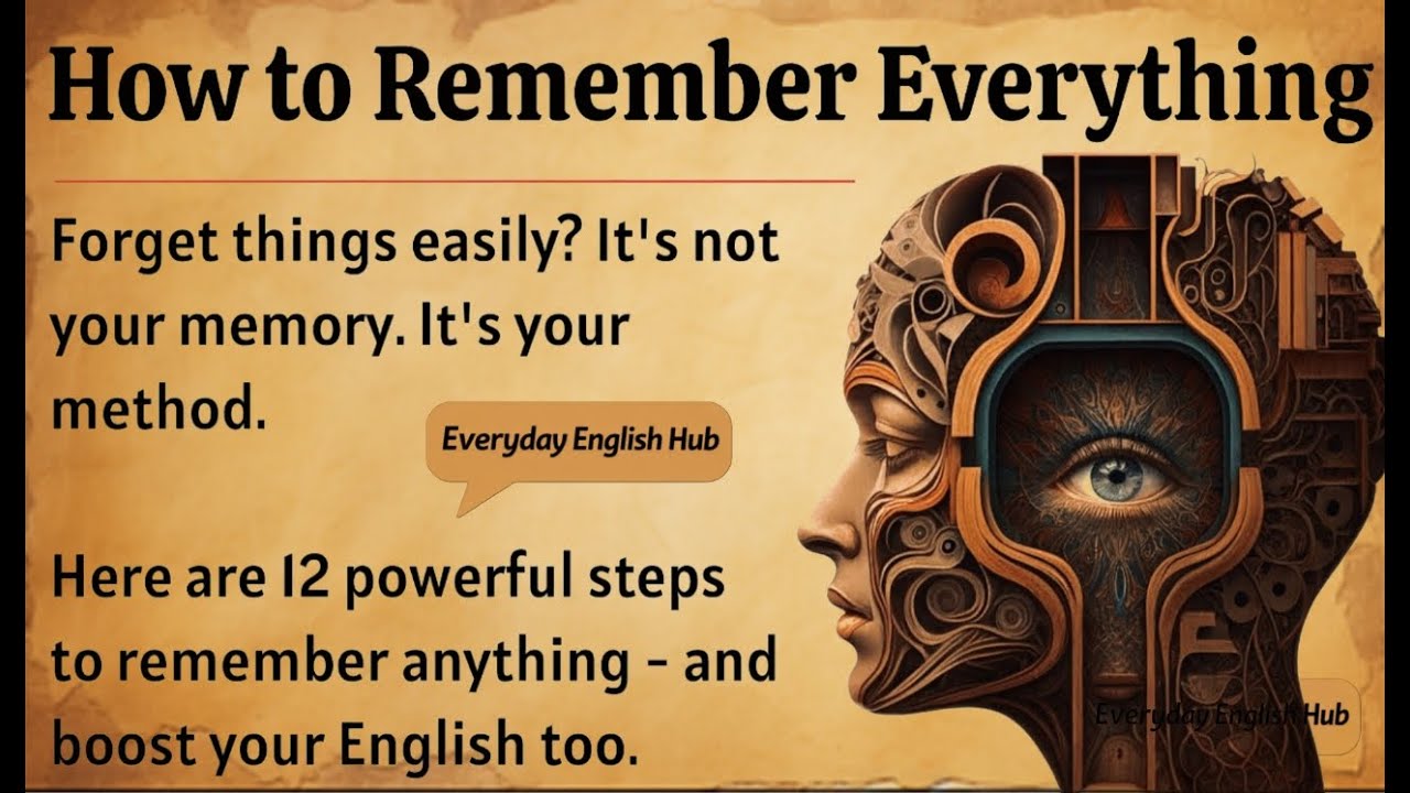 How to Remember Everything - Boost Your Memory || Graded Reader || Improve Your English ✅️