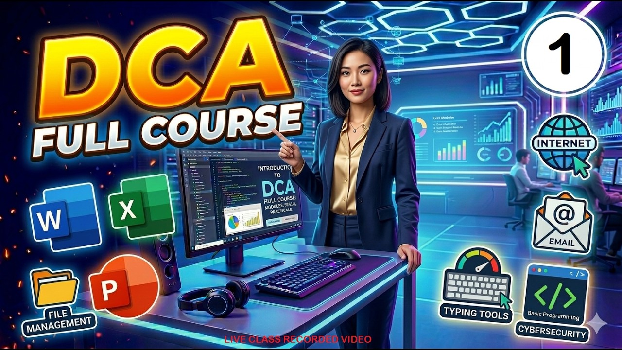 DCA FULL COURSE Part -1 II Free Computer Class