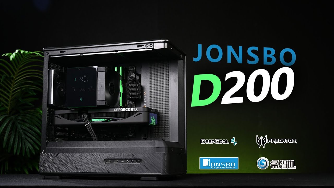 Jonsbo D200 m-ATX Full black RTX 5060 TI Gaming PC Build