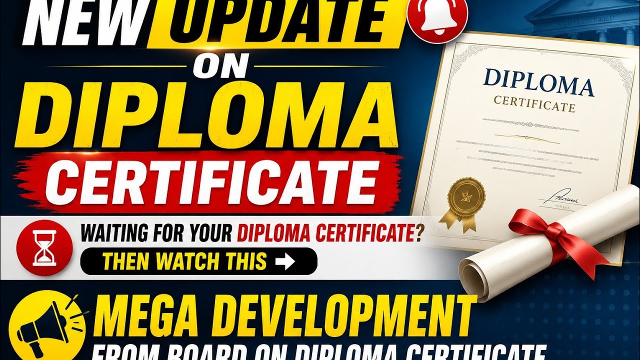 Major Update On D-Pharm Diploma certificate