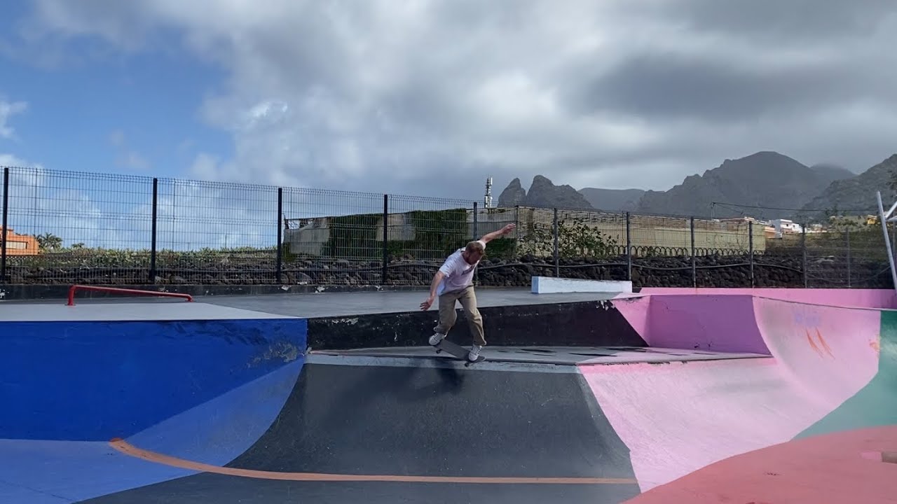 Skateboarding in Tenerife, Spain in 2024 (skatepark of Las Americas & Punta Del Hidalgo)