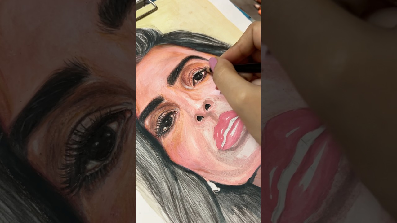 Real time drawing  | colour Pencil drawing tutorial | Brustro Skin tone Colour Pencil 