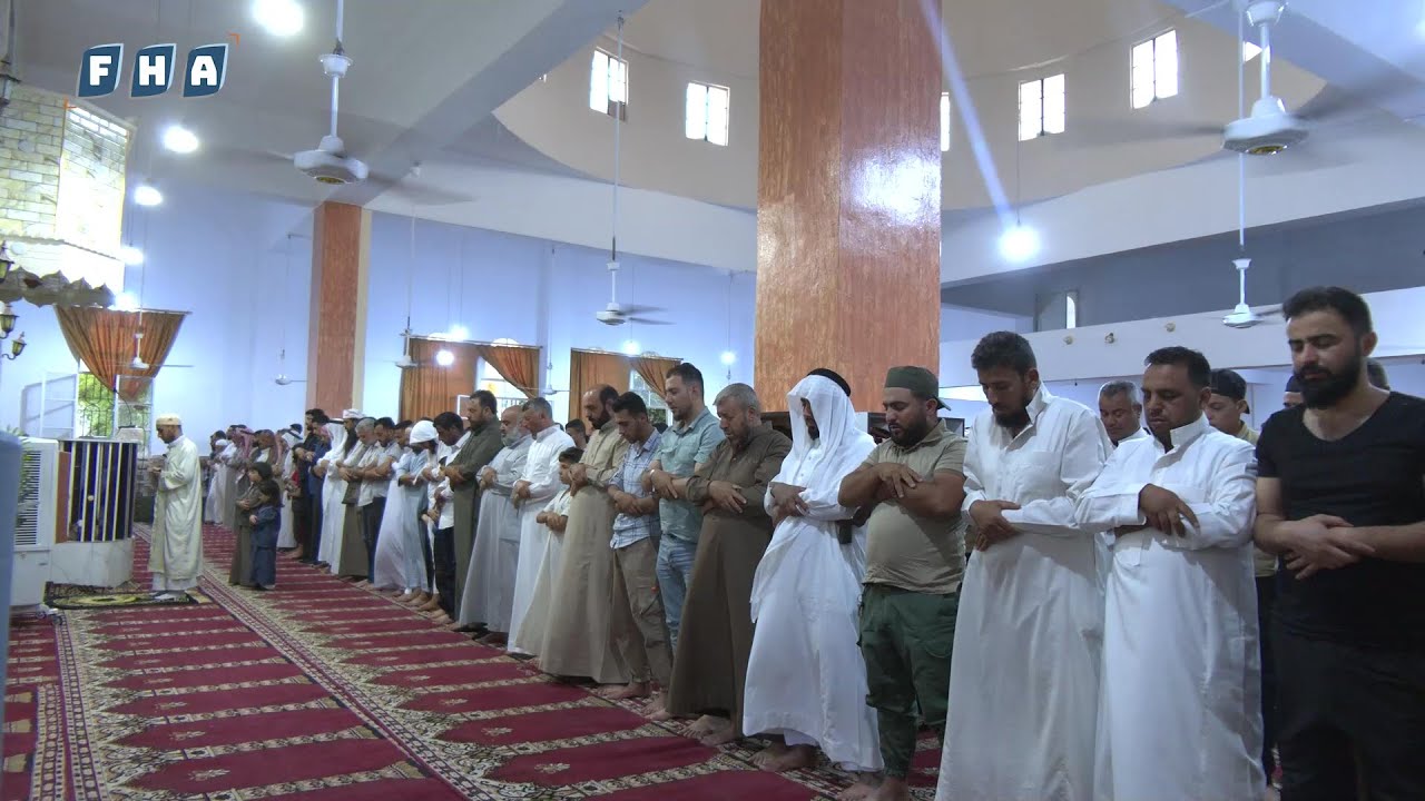 أجواء صلاة عيد الأضحى لعام 2024 من مسجد صلاح الدين الأيوبي في مدينة رأس العين