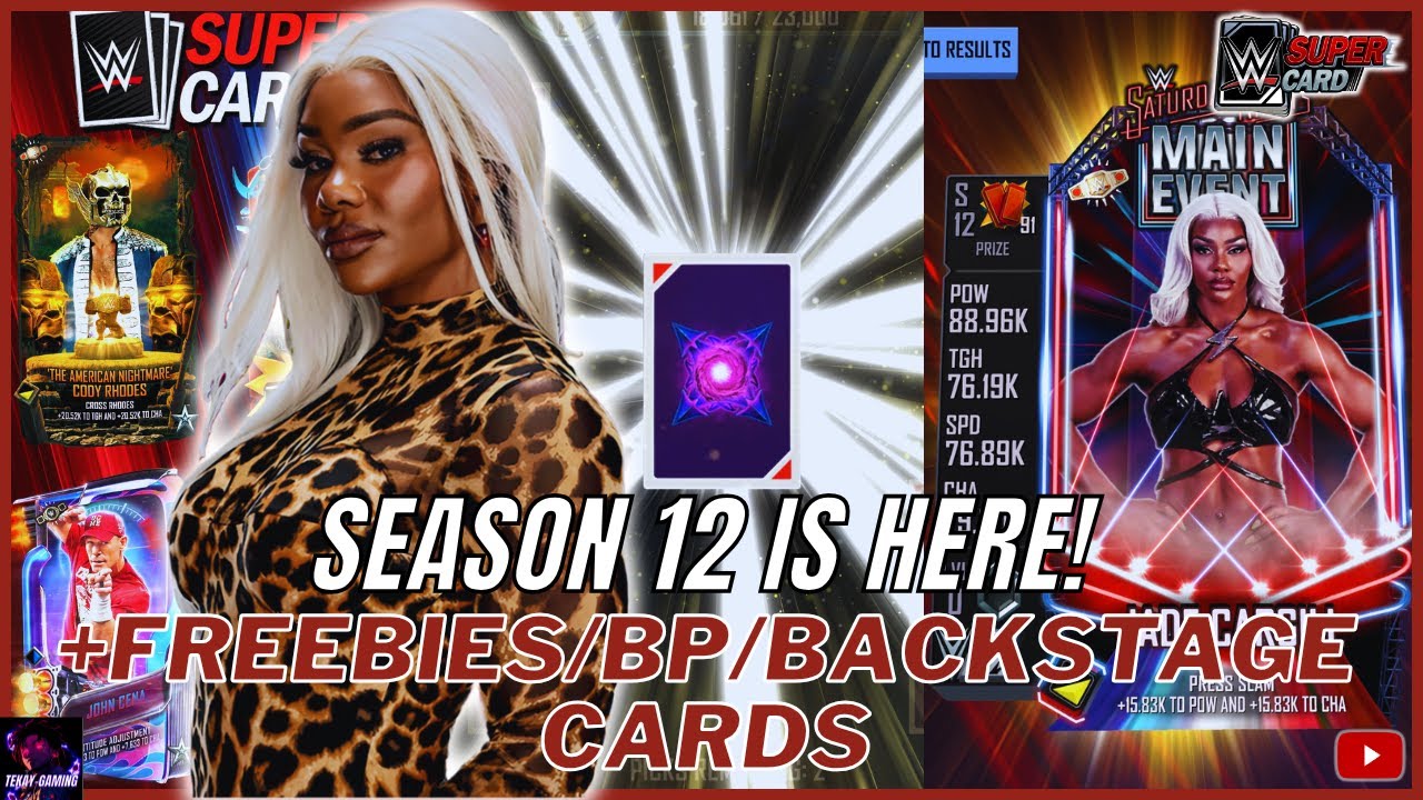 SEASON 12 OF WWE SUPERCARD IS HERE! VOID FREEBIE + NEW BATTLEPASS/BACKSTAGE CARDS! WWE Supercard 