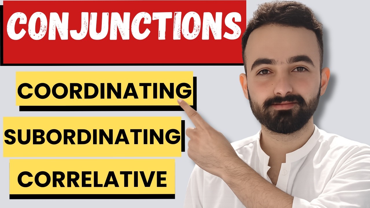 Conjunction | Types of Conjunction | Coordinating | Subordinating | Correlative | Urdu/Hindi