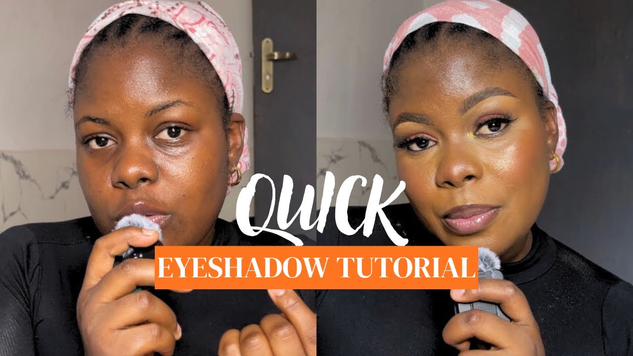 Warm Orangey Eyeshadow Tutorial | Soft Glam Look 🧡