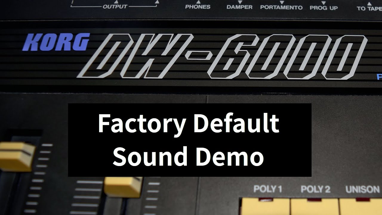 Korg DW-6000 - Factory Sound Patches Demo
