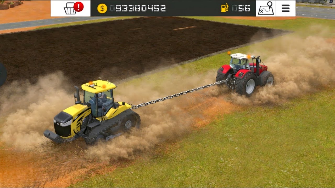 Fs 18 Power Of Challenge Massey Ferguson Vs Challenger Tractor | Farming Simulator 18 #fs18