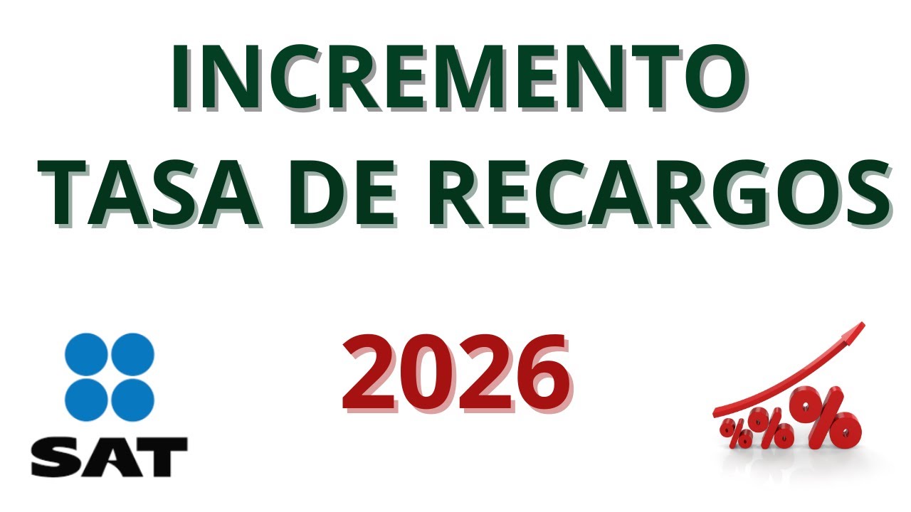 Incremento tasa de recargos 2026, caso pr&aacute;ctico