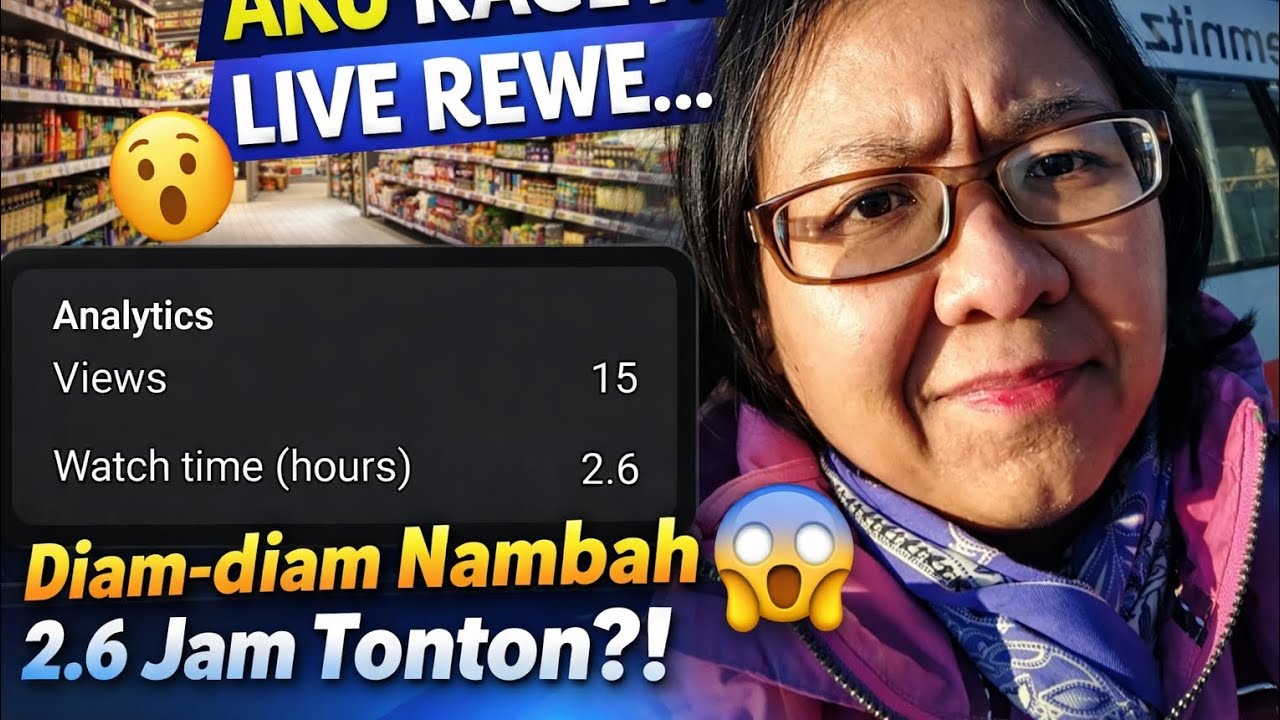Aku Kaget! Live Supermarket Ini Diam-Diam Nambah 2,6 Jam Tonton 😳