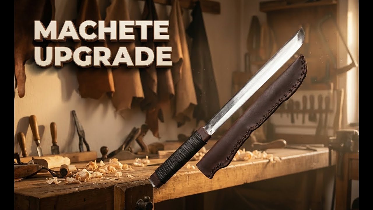 Machete Upgrade &mdash; Leather Handle & Sheath