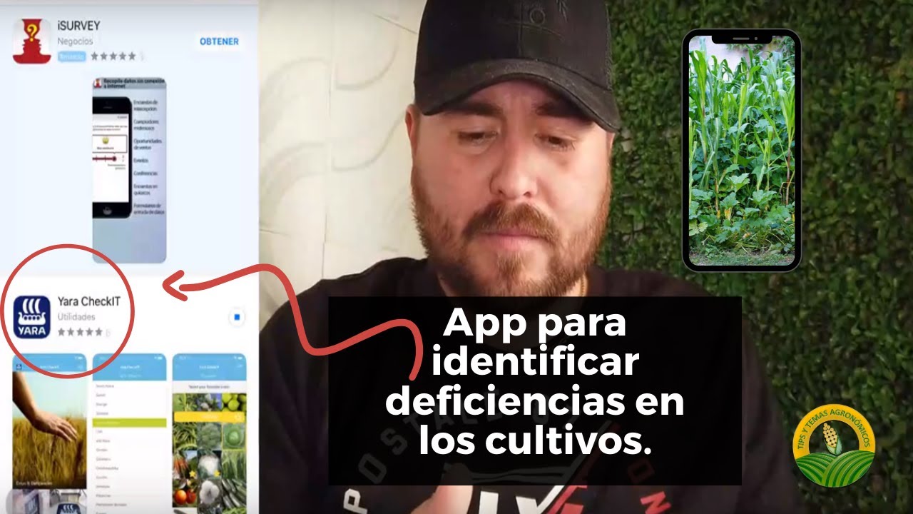 Aplicación para identificar deficiencias en los cultivos.