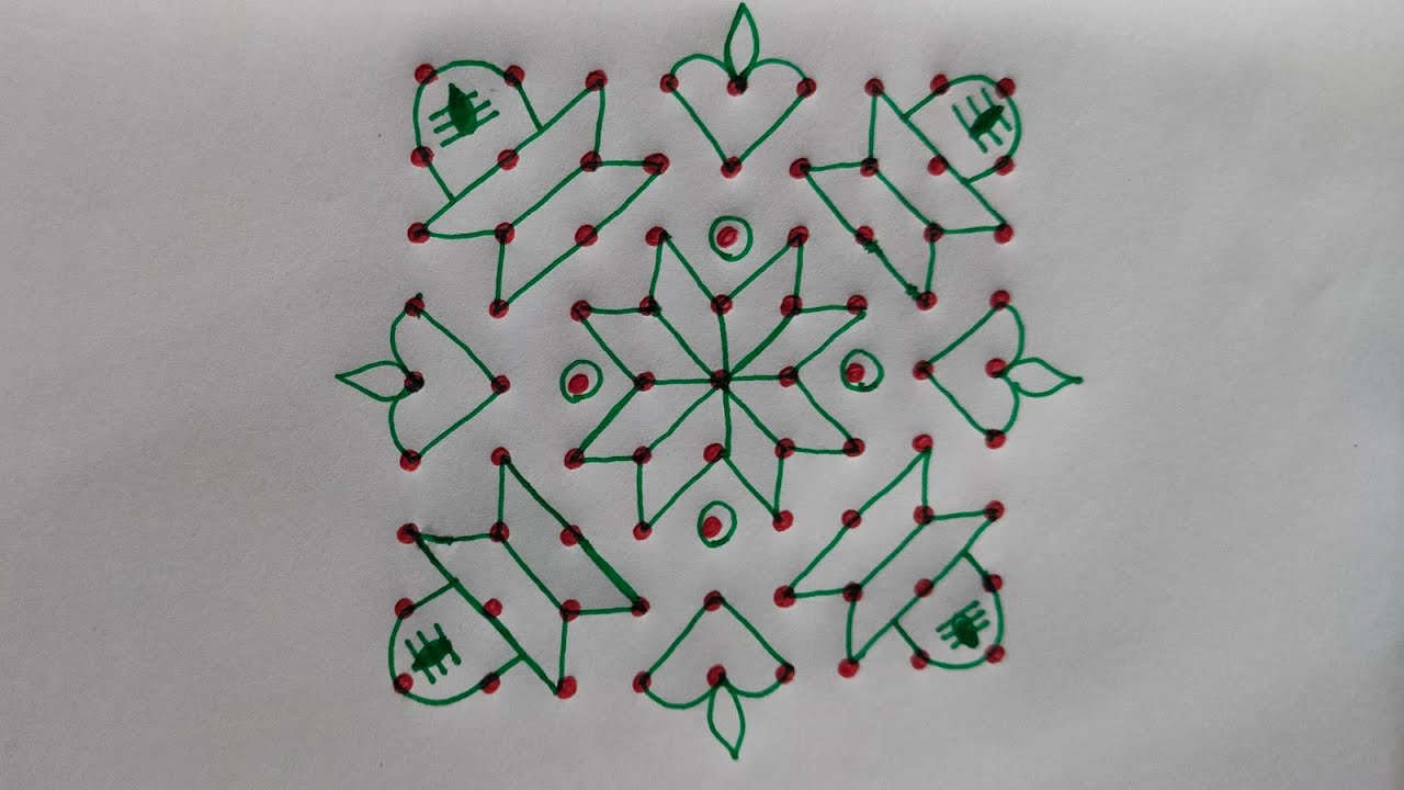 9-9 Shivaratri Special rangoli designs |Simple chukkala muggulu for beginners|kolam |Jeevitha nune 
