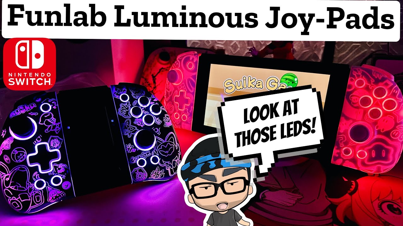 Coolest Nintendo Switch Joy Con Alternative w/ Amazing LEDs | FUNLAB LUMINOUS JOY PADS