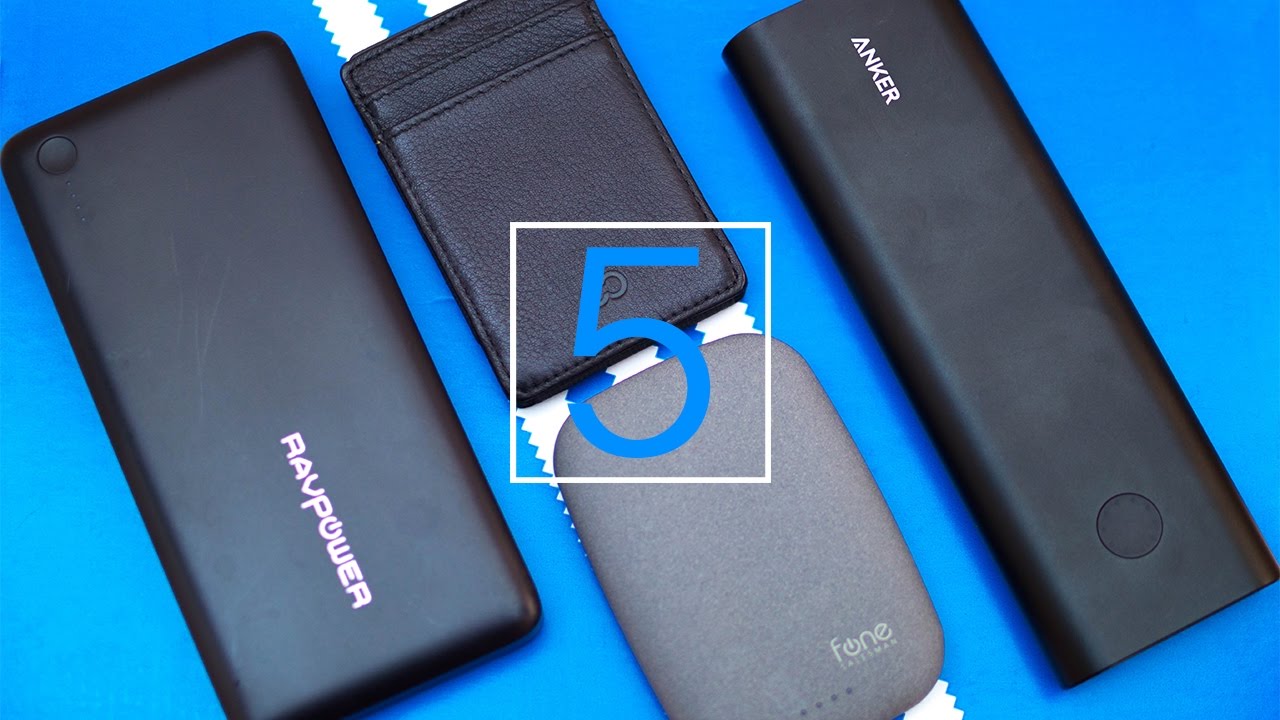 Top 5 BEST Power Banks 2017!