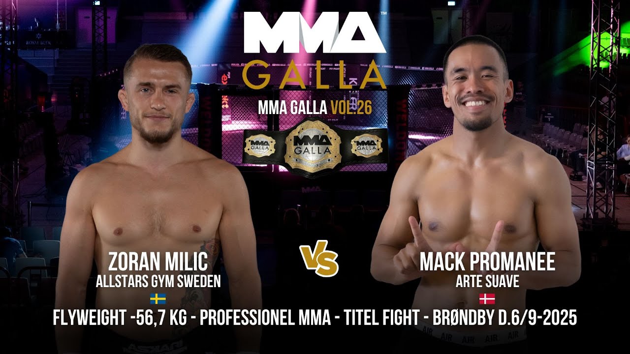 Zoran Milic (Allstars Gym Sweden (SE)) Vs. Mack Promanee (Arte Suave (DK))
