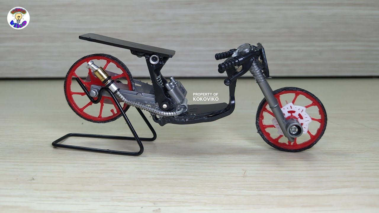 Tutorial Membuat Miniatur Motor Drag Ceper || miniatur motor drag