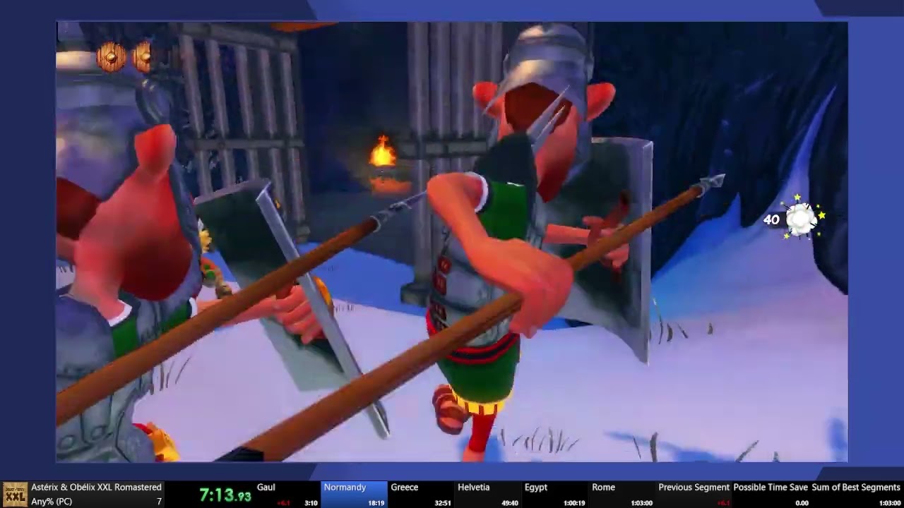 [speedrun] | Astérix & Obélix XXL Romastered | 58:27 real time | Any% PC |Jean-Pierrenator