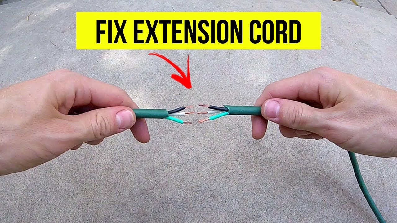 How To Correctly Repair a Cut or Damaged Extension Cord -Jonny DIY