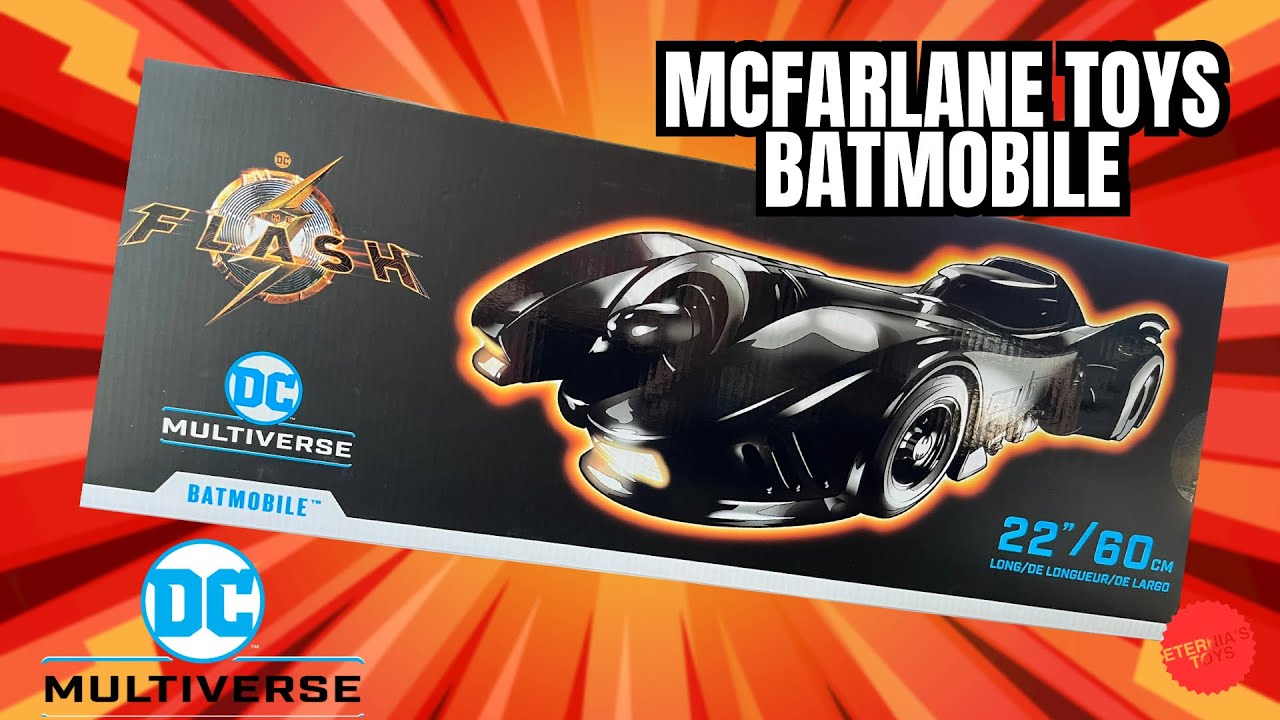 Обзор Бэтмобиля из вселенной DC | Игрушки McFarlane | Фильм &laquo;Флэш&raquo; #транспорт #бэтмобиль