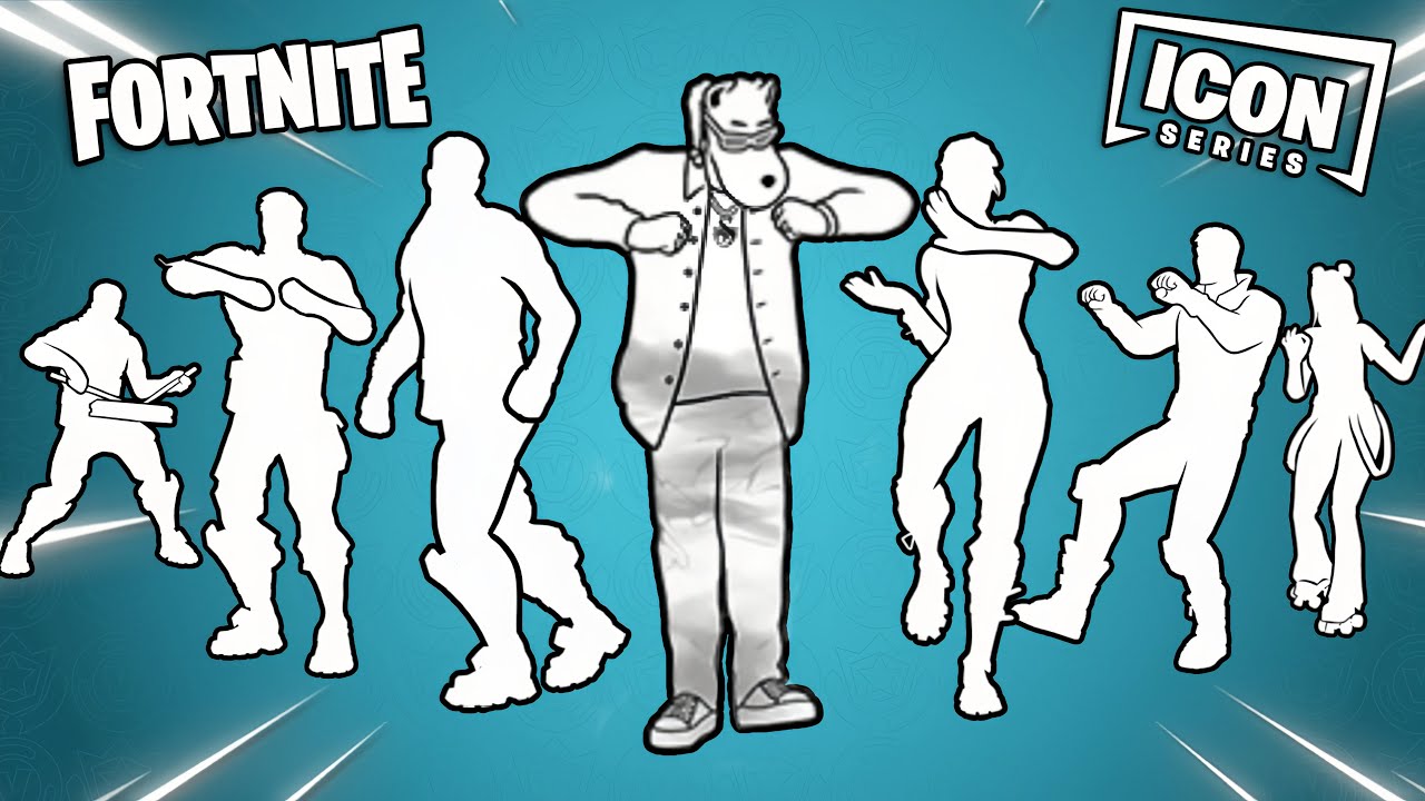 ALL ICON SERIES EMOTES & DANCES IN FORTNITE !!!