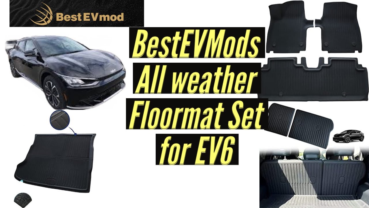 Kia EV6 BestEVmod All weather Floor mat set #accessories #ev6 #kiaev6 #ev #bestevmod