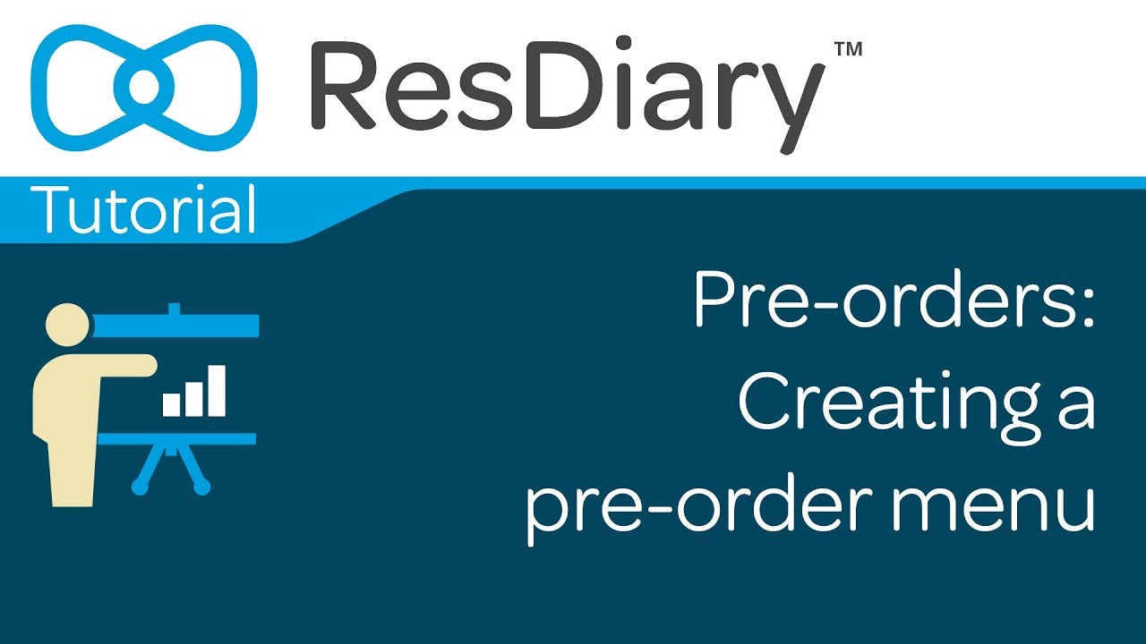 Pre-orders: Creating a pre-order menu
