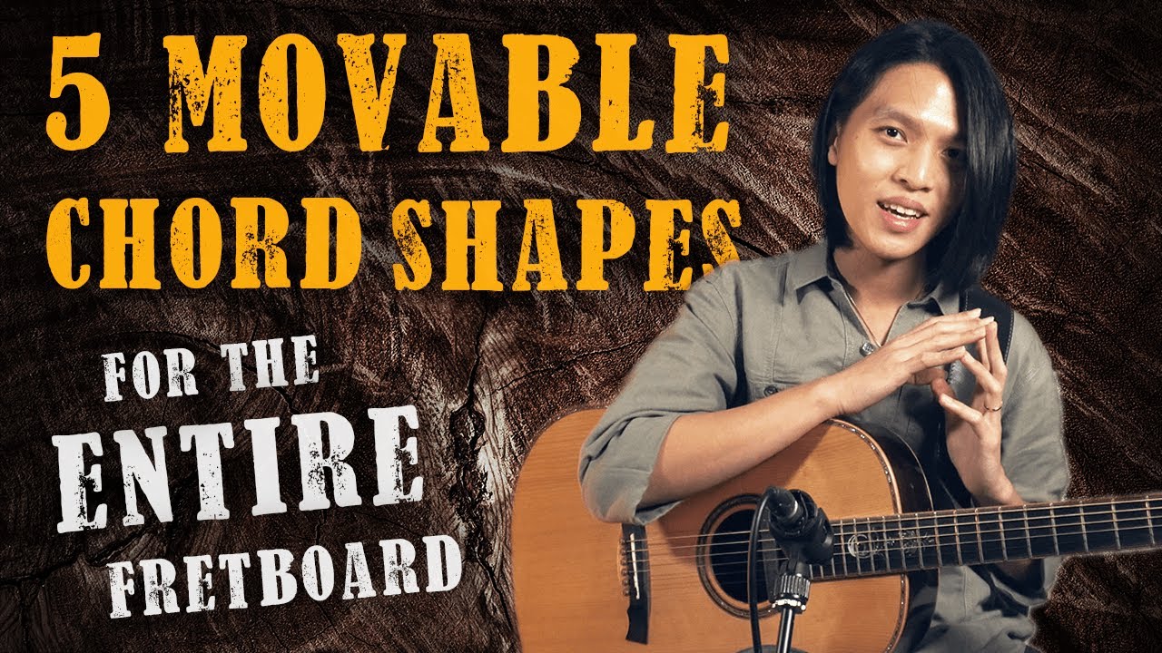 5 Movable Chord Shapes to Play EVERYTHING on Fretboard!