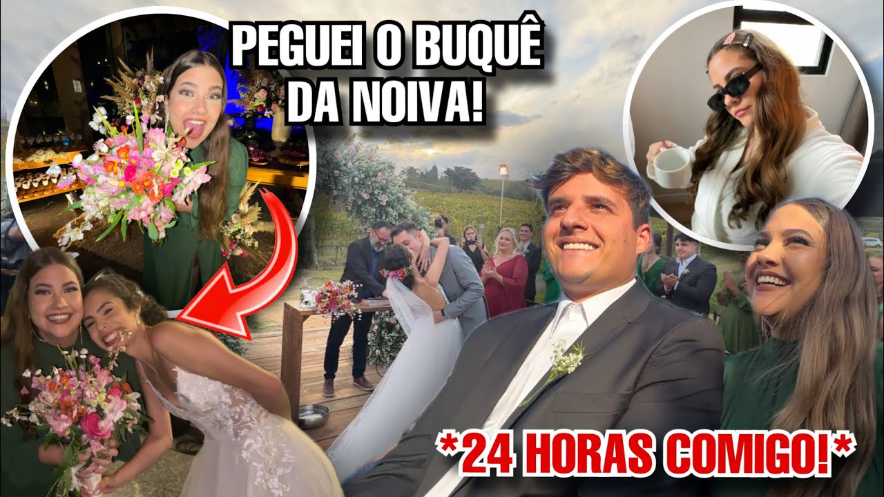 24 HORAS COMIGO SENDO MADRINHA DE CASAMENTO!!