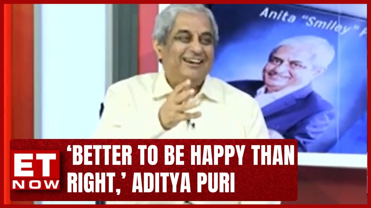 What's Secret Of Happy Married Life? Answers Banker Aditya Puri In ET Exclusive Interview | News