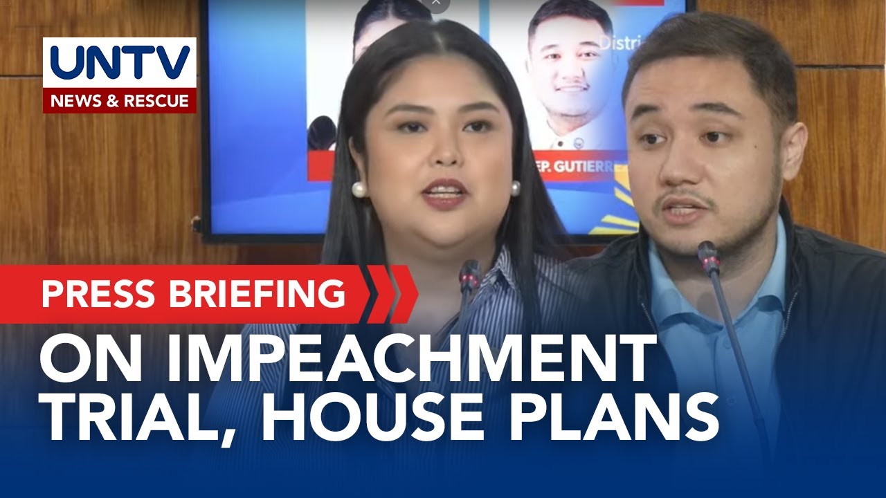 Rep. Pammy Zamora, Rep. Rodge Gutierrez addresses media on impeachment, other matters