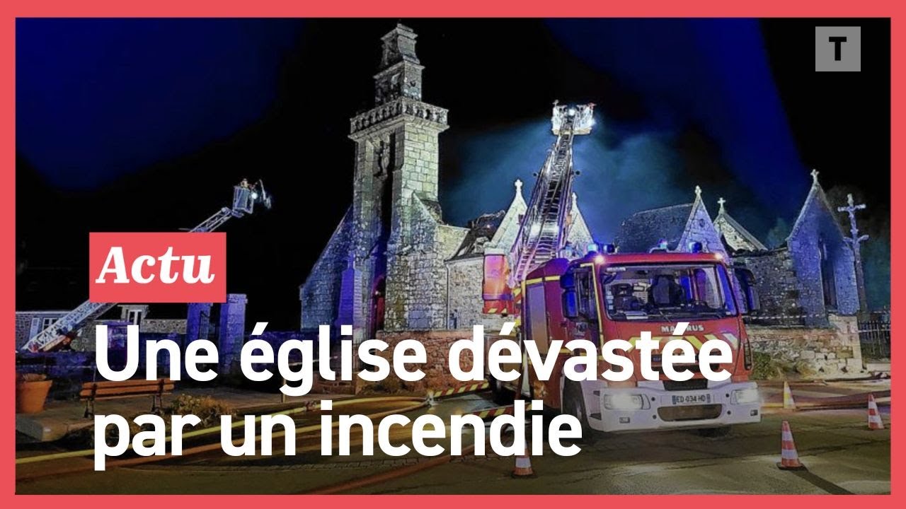 Une église des Côtes-d'Armor ravagée par un incendie : « Notre patrimoine est parti en fumée »