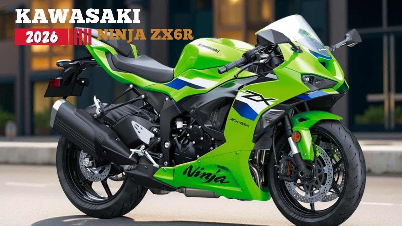 KAWASAKI ZX6R 2026 | Суперспортивный мотоцикл среднего класса с характеристиками для гоночной трассы